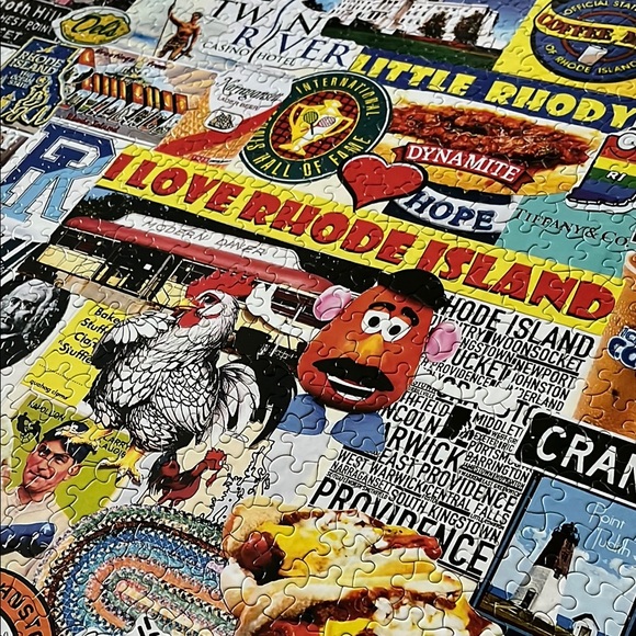 White Mountain Rhode Island Collage Puzzle 1000 pieces Providence - Picture 6 of 12